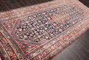 4'7" x 11'2" Hand Knotted Traditional 100% Wool Runner Oriental Area Rug Navy