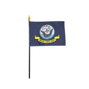 Navy Stick Flag 4"x6" | Made in USA by Flagman of America