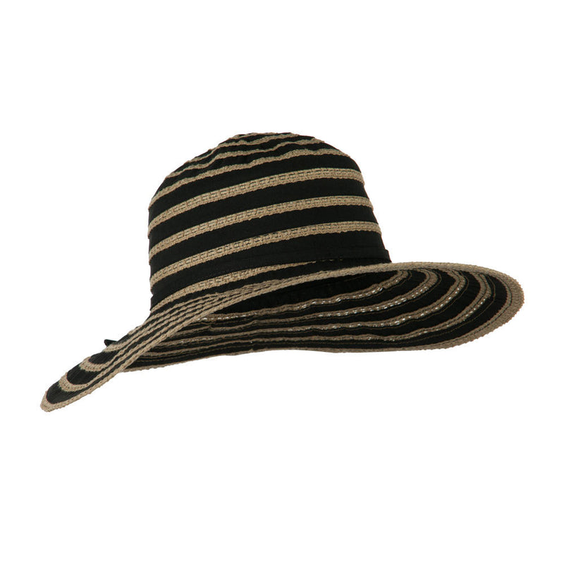 UPF 40+ Toast Striped Crushable Hat