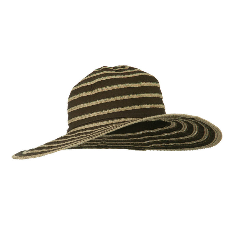 UPF 40+ Toast Striped Crushable Hat