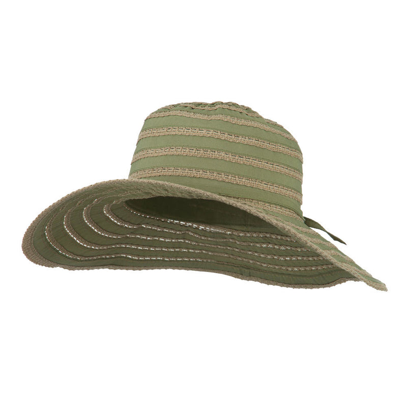 UPF 40+ Toast Striped Crushable Hat