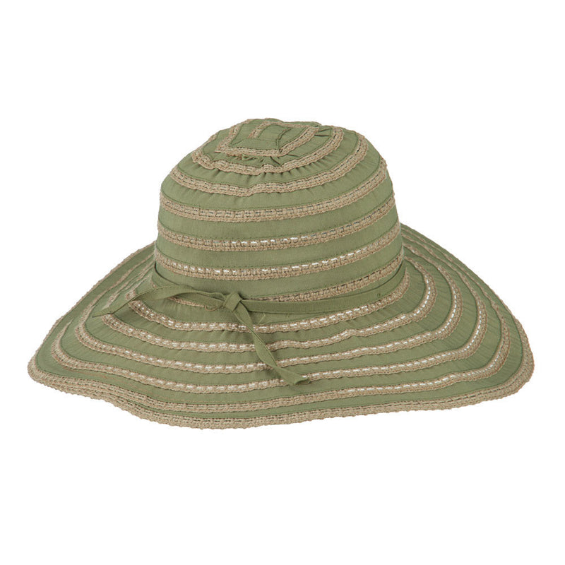 UPF 40+ Toast Striped Crushable Hat
