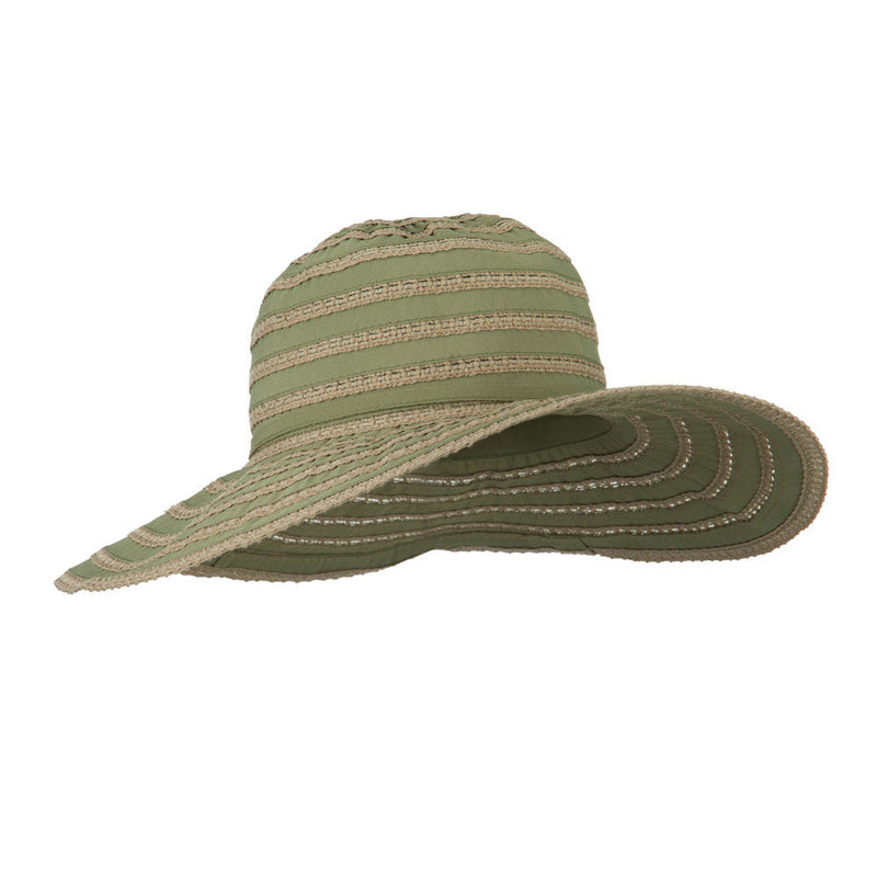UPF 40+ Toast Striped Crushable Hat
