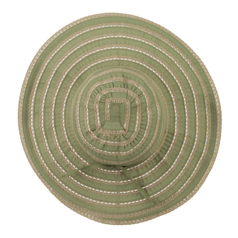 UPF 40+ Toast Striped Crushable Hat