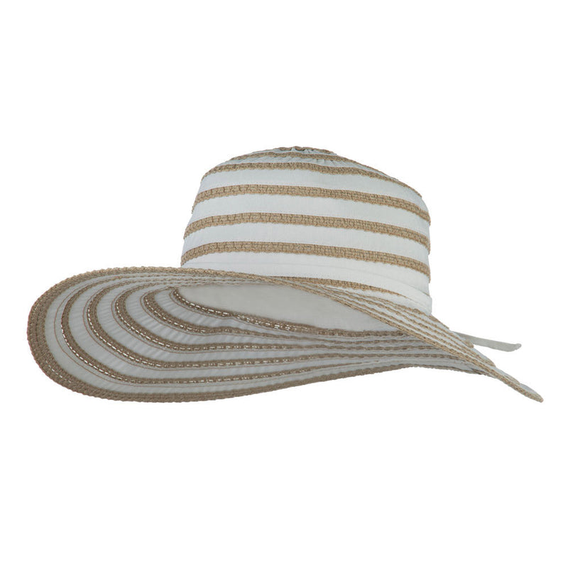 UPF 40+ Toast Striped Crushable Hat