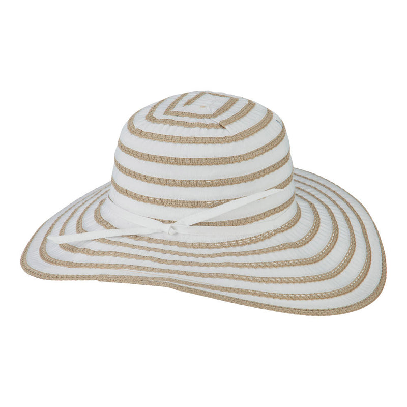 UPF 40+ Toast Striped Crushable Hat