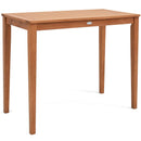 48 Inch x 24 Inch Rectangular Outdoor Eucalyptus Wood Bar Table for 4 People by LJGDeals