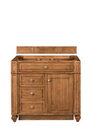 James Martin Bristol 36" Single Bathroom Vanity, Saddle Brown