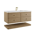James Martin Allamari 48" Floating Single Bathroom Vanity, Dune Mist