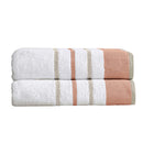 Decorative Cotton Stripe Bath Towel Set - Noelle Collection by Great Bay Home