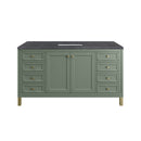 James Martin Chicago 60" Single Bathroom Vanity, Smokey Celadon