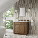 James Martin Bristol 36" Single Bathroom Vanity, Saddle Brown