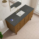 James Martin Laurent 60" Dual Mount Single Bathroom Vanity, Honey Oak