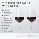 Raye Angled Crystal Bordeaux Decanter & Wine Glass Set