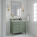 James Martin Brittany 36" Single Bathroom Vanity, Smokey Celadon