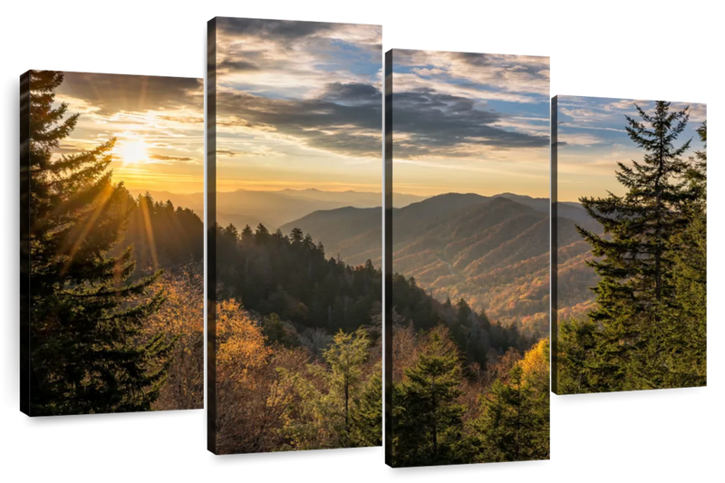 Sunrise In Smoky Mountains Wall Art