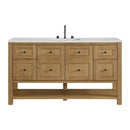 James Martin Breckenridge 60" Single Bathroom Vanity, Light Natural Oak
