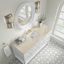 James Martin Breckenridge 60" Single Bathroom Vanity, Bright White