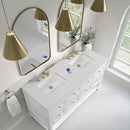 James Martin Breckenridge 60" Double Bathroom Vanity, Bright White