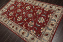 5' x 8' Handmade 100% Wool Traditional Oriental Area Rug Plum