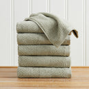 100% Cotton Woven Texture Bath Towel Set - Marbella Collection by Great Bay Home