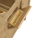 James Martin Laurent 60" Dual Mount Double Bathroom Vanity, Light Natural Oak