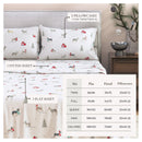 Turkish Cotton Christmas Flannel Sheet Set - Whittaker Collection by Great Bay Home