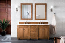 James Martin Bristol 72" Double Bathroom Vanity, Saddle Brown