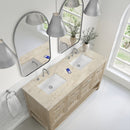 James Martin Breckenridge 60" Double Bathroom Vanity, Whitewashed Oak