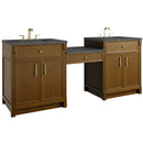James Martin Bellshire 84" Double Bathroom Vanity, Honey Oak