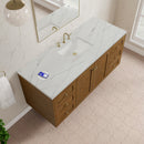 James Martin Laurent 60" Dual Mount Single Bathroom Vanity, Honey Oak
