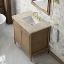 James Martin Kinnsden 36" Single Bathroom Vanity, Weathered Oak