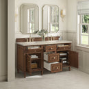 James Martin Lorelai 60" Double Bathroom Vanity, Mid-Century Walnut