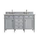 James Martin Brittany 60" Double Bathroom Vanity, Urban Gray