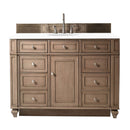 James Martin Bristol 48" Single Bathroom Vanity, Whitewashed Walnut