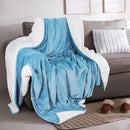 Velvet Plush Sherpa Bed Blanket - Sherpa Fleece Collection by Great Bay Home