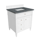 James Martin Brittany 30" Single Bathroom Vanity, Bright White