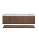 James Martin Marcello 72" Floating Double Bathroom Vanity, Chestnut