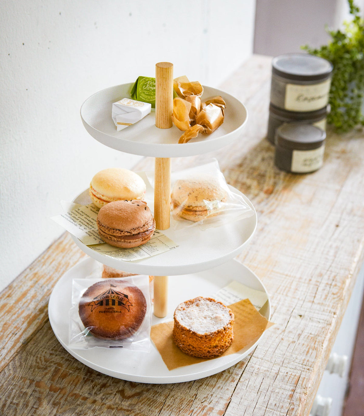 Serving Stand - Steel + Wood, photo 3 of 7