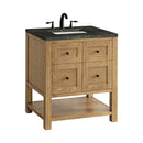 James Martin Breckenridge 30" Single Bathroom Vanity, Light Natural Oak