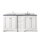 James Martin De Soto 72" Double Bathroom Vanity, Bright White