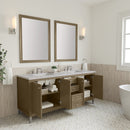James Martin Chicago 72" Double Bathroom Vanity, Walnut Whisper