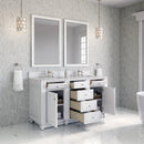 James Martin Bristol 60" Double Bathroom Vanity, Bright White