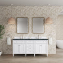James Martin Brittany 72" Double Bathroom Vanity, Bright White