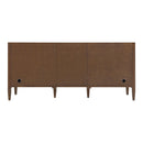 James Martin Myrrin 72" Double Bathroom Vanity, Mid-Century Walnut