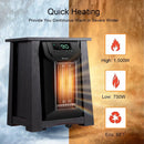 1500W 12H Timer Caster Portable Electric Space Heater by LJGDeals