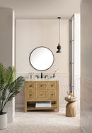 James Martin Breckenridge 36" Single Bathroom Vanity, Light Natural Oak