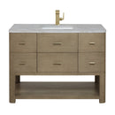 James Martin Lucian 48" Single Bathroom Vanity, Pebble Oak