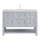 James Martin Breckenridge 48" Single Bathroom Vanity, Serenity Blue
