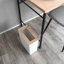 Trash Can - Rectangle - Steel + Wood by Yamazaki Home